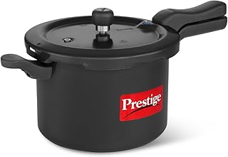 Prestige 5 Litre Hard Anodised Svachh Outerlid Pressure Cooker|Deep Lid for spillage Control|Gas & Induction compatible|Metallic Safety Plug|Gasket Release System|5 Years warranty|ISI Certified