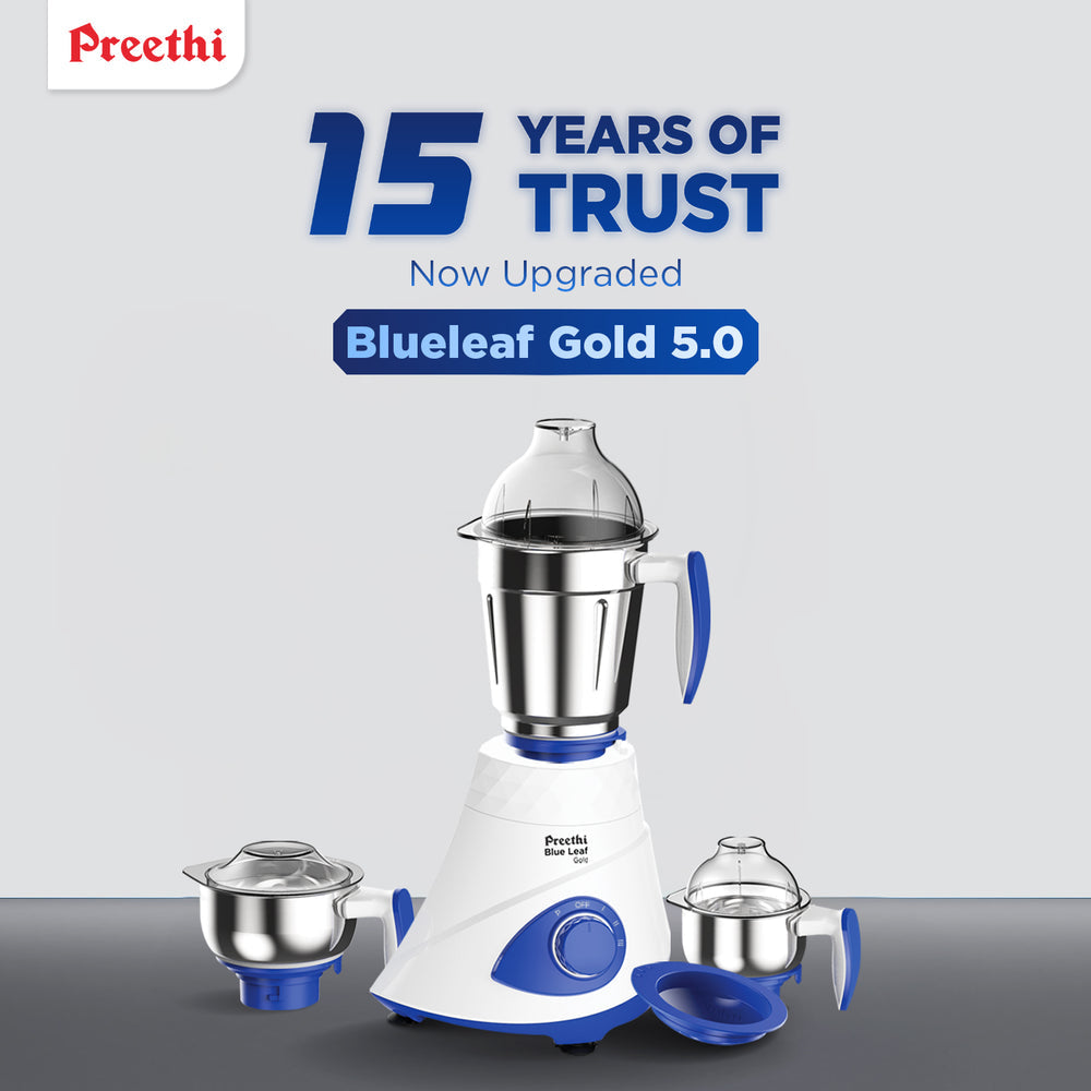 Preethi Blue Leaf Gold 5.0 Mixer grinder