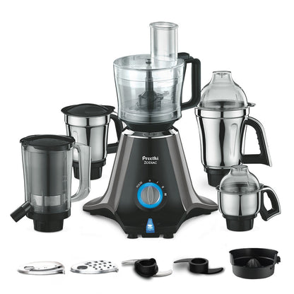 Preethi Zodiac Mixer Grinder - 750W - 4 Jars + Chef Jar