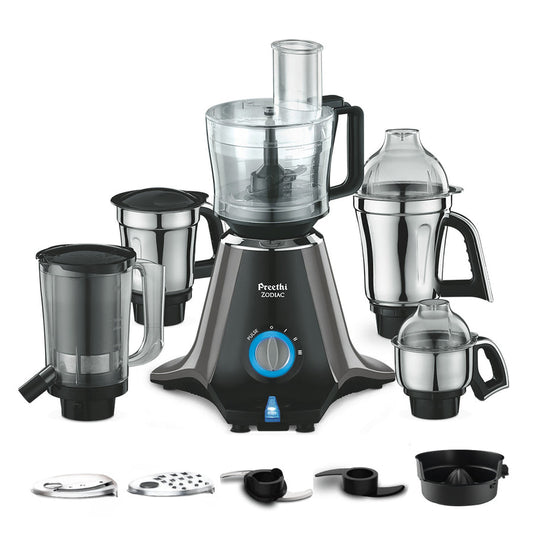 Preethi Zodiac Mixer Grinder - 750W - 4 Jars + Chef Jar