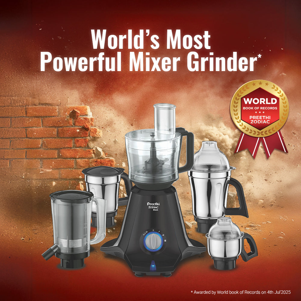 Preethi Zodiac Black Mixer Grinder - 750W
