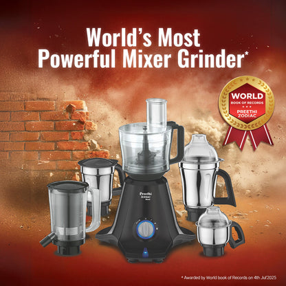 Preethi Zodiac Black Mixer Grinder - 750W