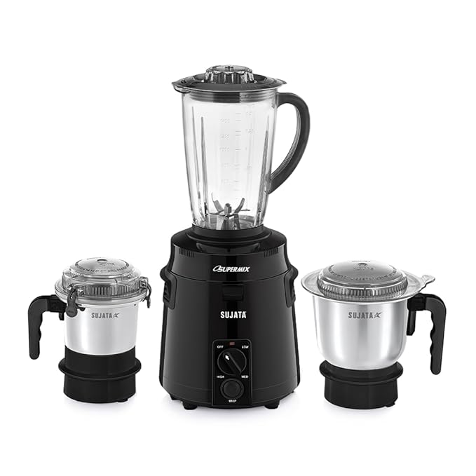Sujata Supermix Mixer Grinder 900W | 3 Jars | 1.75L Liquidizer | 22,000 RPM