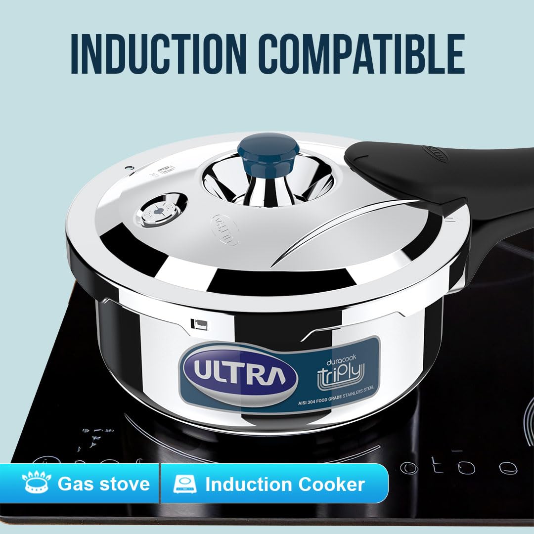 ULTRA Duracook Triply Pressure Cooker | 5 Years Warranty