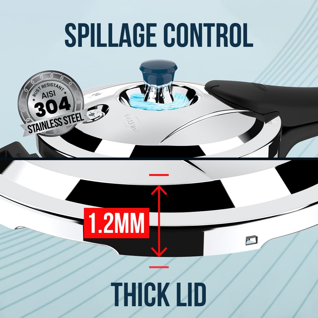 ULTRA Duracook Triply Pressure Cooker | 5 Years Warranty