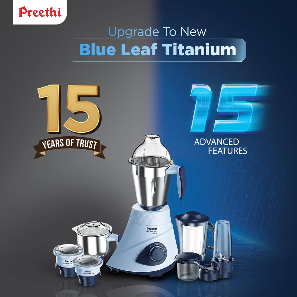 Preethi Blue Leaf Titanium 15.0 (MG-281)