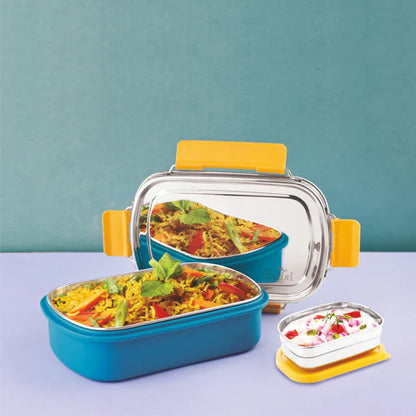 PddFalcon Stainless Steel Comet Microwave-Safe Lunch Box