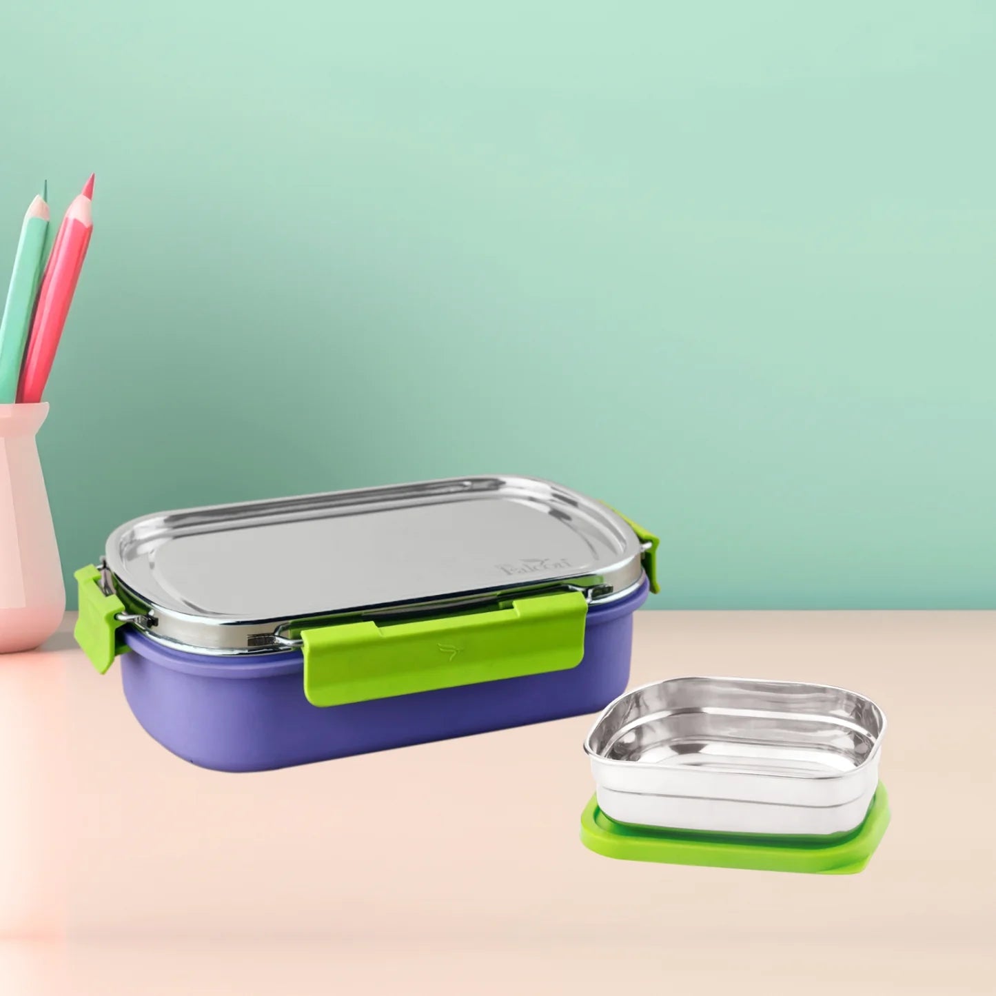 PddFalcon Stainless Steel Comet Microwave-Safe Lunch Box
