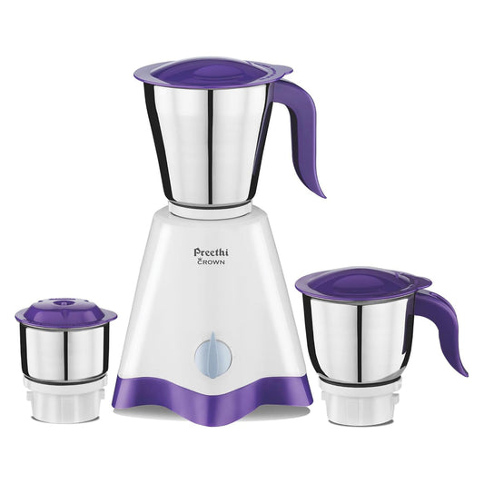 Preethi Crown Pro Mixer Grinder - 500W - 3 Jar